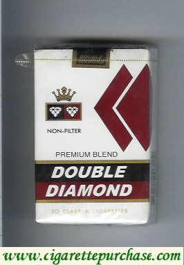 Double Diamond Premium Blend Non-Filter cigarettes soft box
